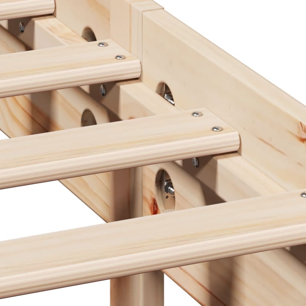 Bed Frame without Mattress 180x200 cm Super King Solid Wood Pine