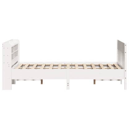 Bed Frame without Mattress White 120x190 cm Small Double Solid Wood Pine