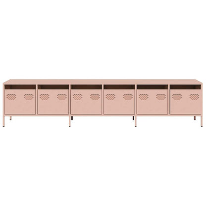 TV Cabinet Pink 202x39x43.5 cm Cold-rolled Steel