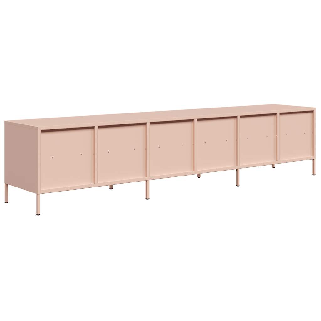 TV Cabinet Pink 202x39x43.5 cm Cold-rolled Steel