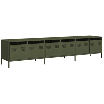 TV Cabinet Olive Green 202x39x43.5 cm Cold-rolled Steel