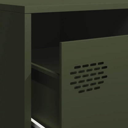 TV Cabinet Olive Green 202x39x43.5 cm Cold-rolled Steel