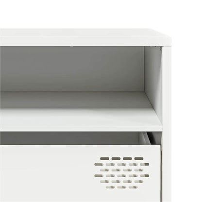 TV Cabinet White 202x39x43.5 cm Cold-rolled Steel