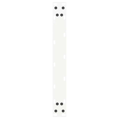 White Steel U-Shaped Coffee Table Legs, 2pcs, Adjustable 50x(30-31)cm