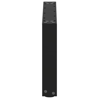Black Steel U-Shaped Coffee Table Legs, 2 Pcs, 60x30-31cm