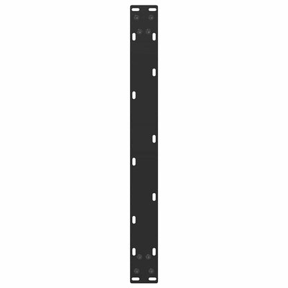 Black Steel U-Shaped Coffee Table Legs, 2 Pcs, 60x30-31cm