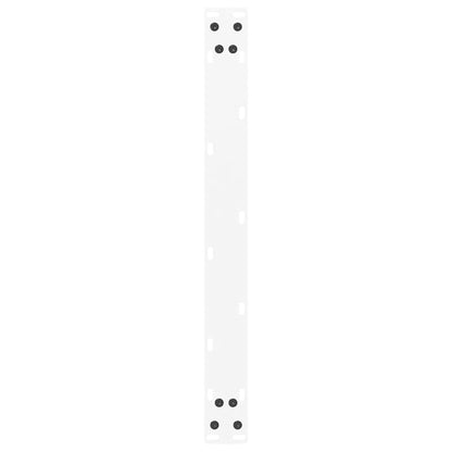 White U-Shaped Steel Coffee Table Legs, 2 pcs, 60x30-31 cm