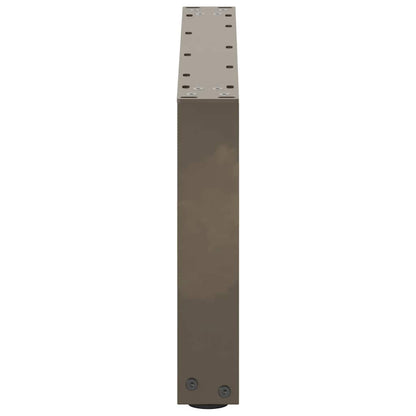 U-Shaped Natural Steel Coffee Table Legs, 2 Pcs, 60x(30-31) cm