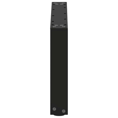 Black Steel U-Shaped Coffee Table Legs, 2 Pcs, 70x30-31cm