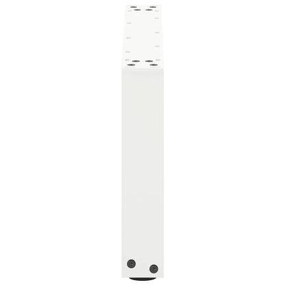 White Steel U-Shaped Coffee Table Legs, 2 pcs, 70x30-31 cm