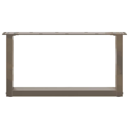 Natural Steel U-Shaped Coffee Table Legs, 2 pcs - 70x(30-31) cm