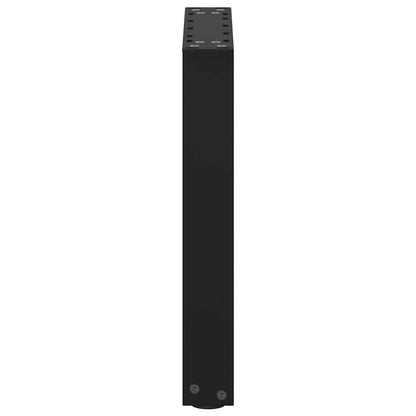 Black Steel U-Shaped Coffee Table Legs, 2pcs, 28x42-43cm