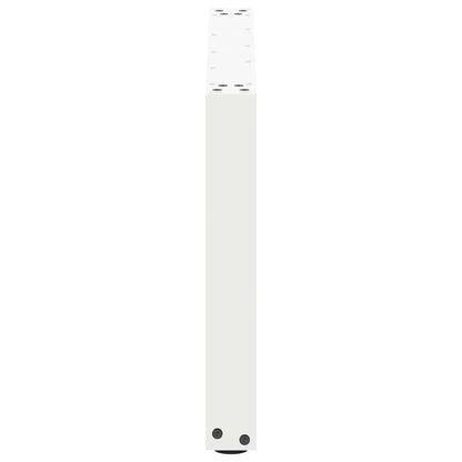 White U-Shaped Steel Coffee Table Legs, 2 Pack, 60x(42-43) cm