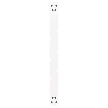 White U-Shaped Steel Coffee Table Legs, 2 Pack, 60x(42-43) cm