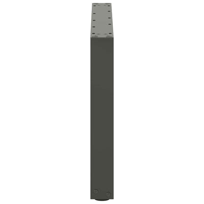 Anthracite Steel U-Shaped Coffee Table Legs, 70x(42-43) cm, 2 Pcs