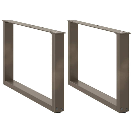 Natural Steel U-Shaped Coffee Table Legs, 2 pcs, 70x42-43 cm