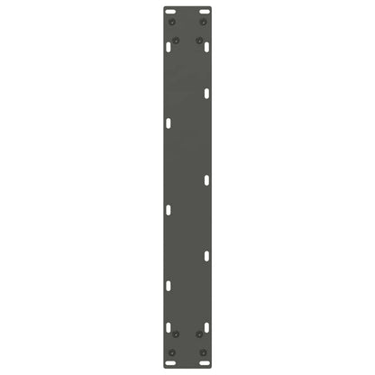 Anthracite U-Shaped Steel Dining Table Legs, 2 pcs, Adjustable Height