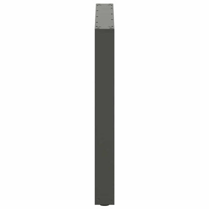 Anthracite Steel U-Shaped Dining Table Legs 2pcs 80x72-73cm