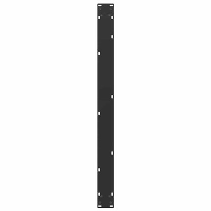 Dining Table Legs U-Shaped 2 pcs Black 100x(72-73) cm Steel