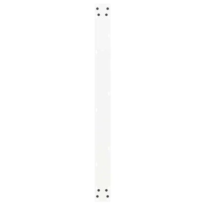 White U-Shaped Steel Dining Table Legs 2 pcs - Adjustable 100x72-73 cm