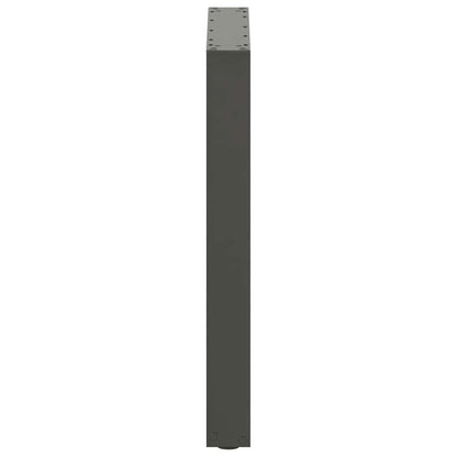 Steel U-Shaped Dining Table Legs, Anthracite, Set of 3, 70x73cm