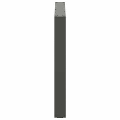 Anthracite U-Shaped Steel Dining Table Legs 3 pcs 80x(72-73) cm