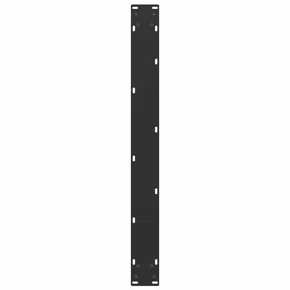 Black Steel U-Shaped Dining Table Legs, Adjustable 90x72-73 cm, 3 pcs
