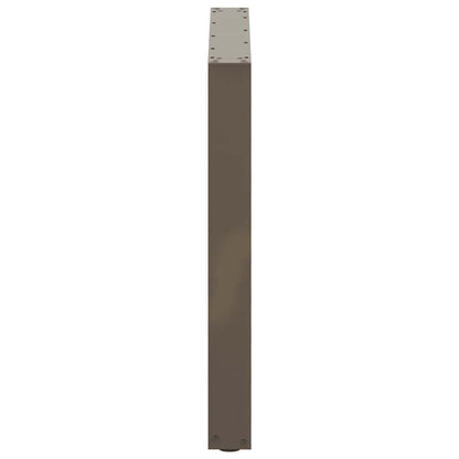 Natural Steel U-Shaped Dining Table Legs 3-Pack, 90x(72-73)cm