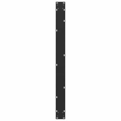 Black Steel U-Shaped Dining Table Legs 2pcs - Adjustable Height