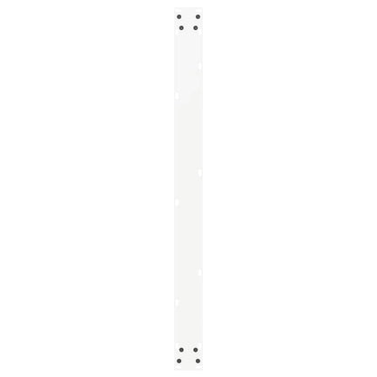 White Steel U-Shaped Dining Table Legs, 2 pcs, Adjustable 100 cm