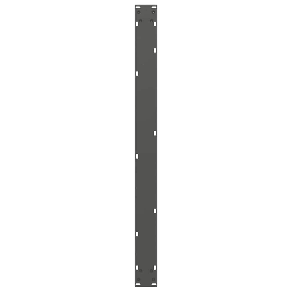 Anthracite Steel U-Shaped Dining Table Legs, 2pcs, Adjustable 100cm
