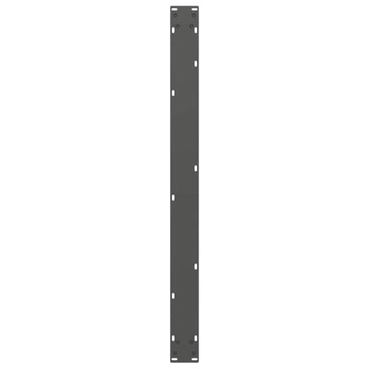 Anthracite Steel U-Shaped Dining Table Legs, 2pcs, Adjustable 100cm