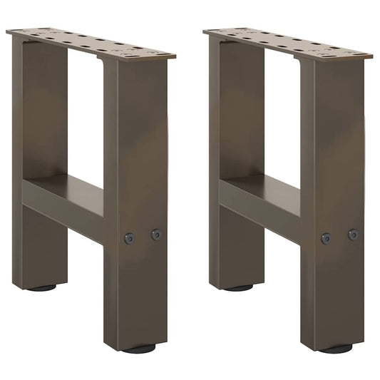 Natural Steel Coffee Table Legs, 2 Pcs, 30x30-31 cm, Durable Steel