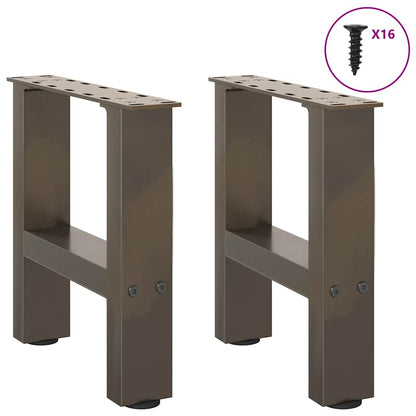 Natural Steel Coffee Table Legs, 2 Pcs, 30x30-31 cm, Durable Steel