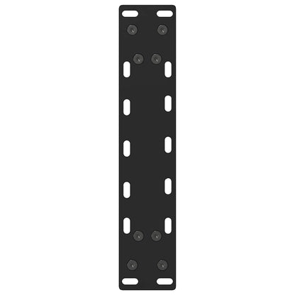 Sleek Black Steel Coffee Table Legs 2 pcs 40x(30-31) cm