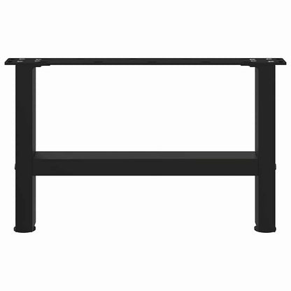 Black Steel Coffee Table Legs, 2 pcs, Adjustable 50x(30-31)cm