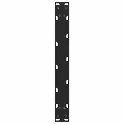 Black Steel Coffee Table Legs, 2 pcs, Adjustable 50x(30-31)cm