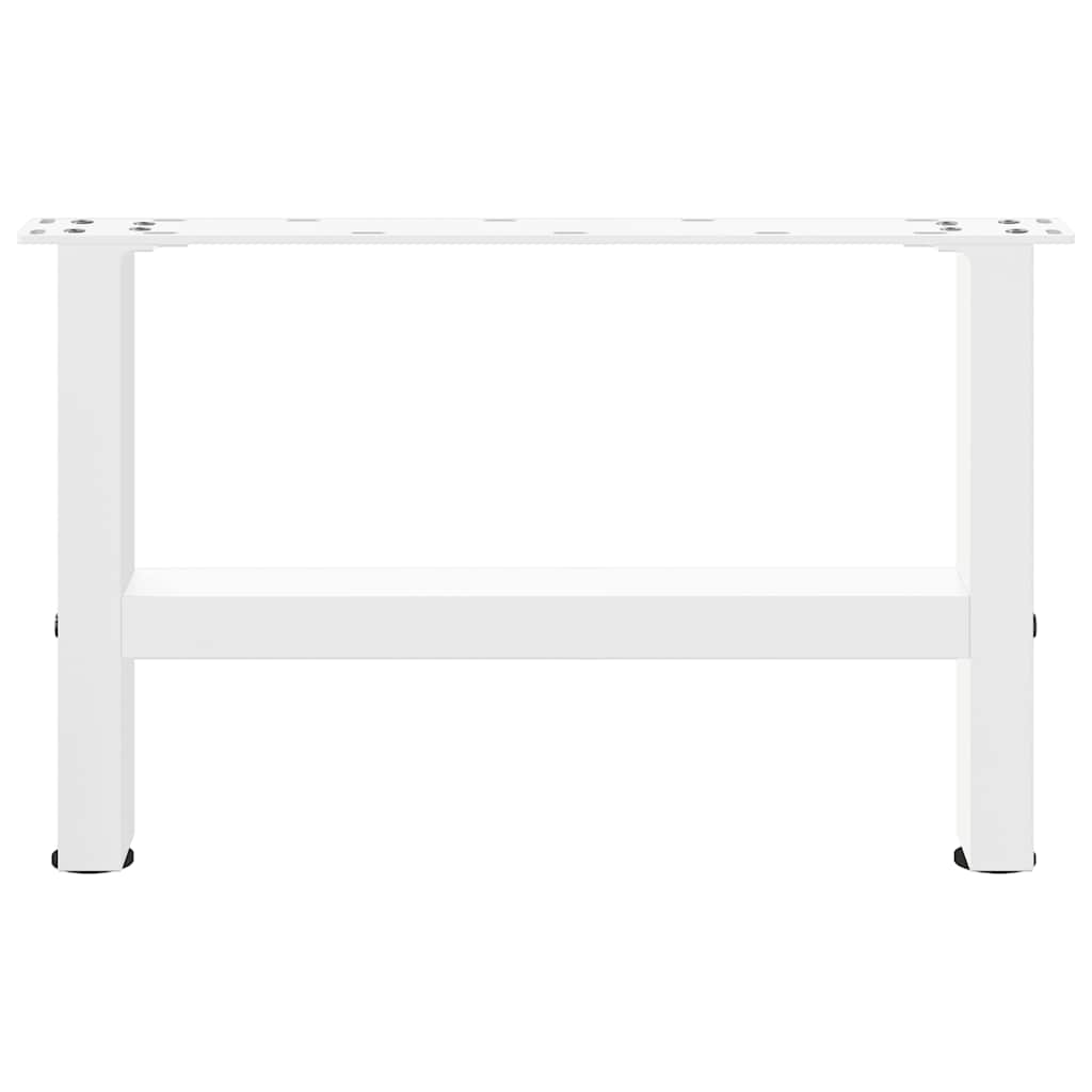 White Steel Coffee Table Legs 2pcs 50x(30-31) cm - Durable & Stylish