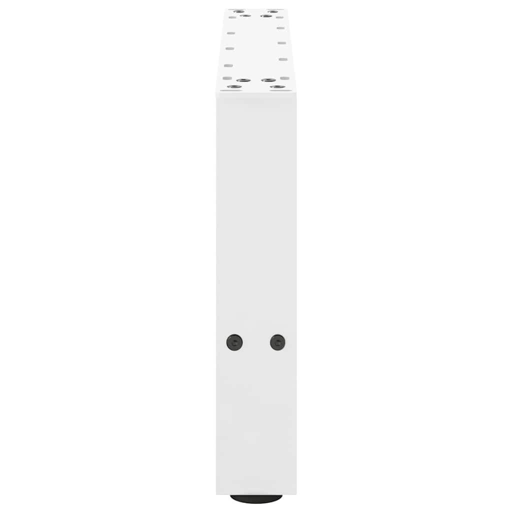 White Steel Coffee Table Legs 2pcs 50x(30-31) cm - Durable & Stylish