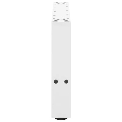 White Steel Coffee Table Legs 2pcs 50x(30-31) cm - Durable & Stylish