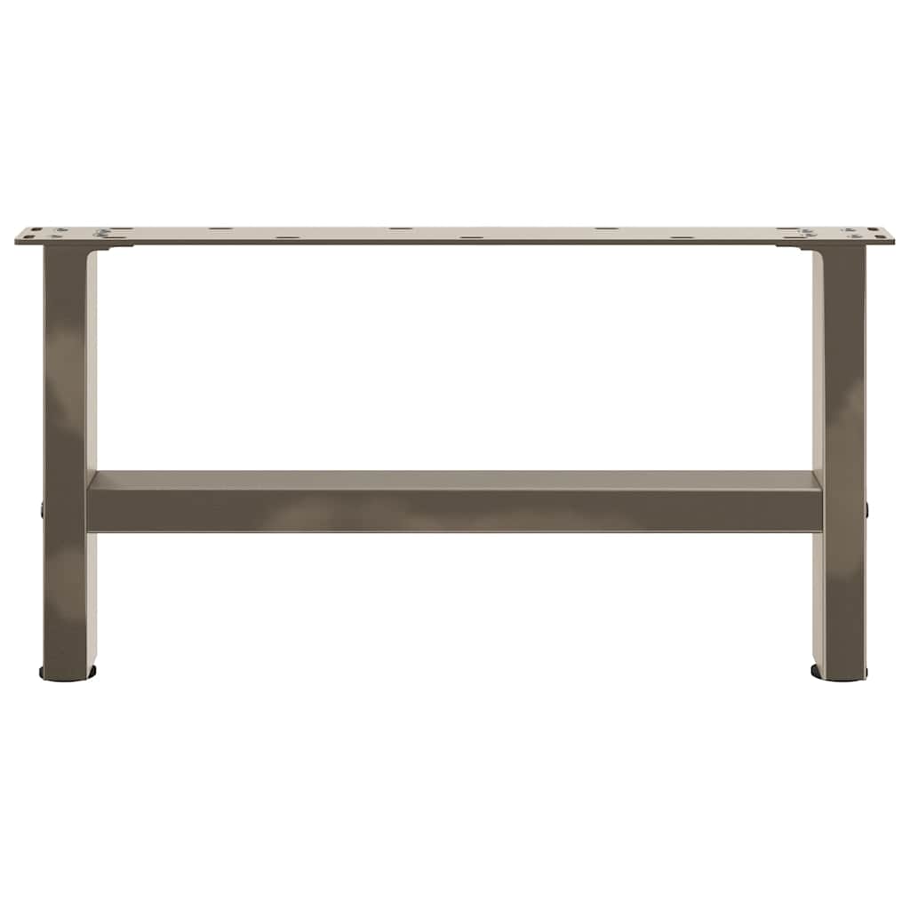 Natural Steel Coffee Table Legs, 2 pcs, 60x(30-31) cm