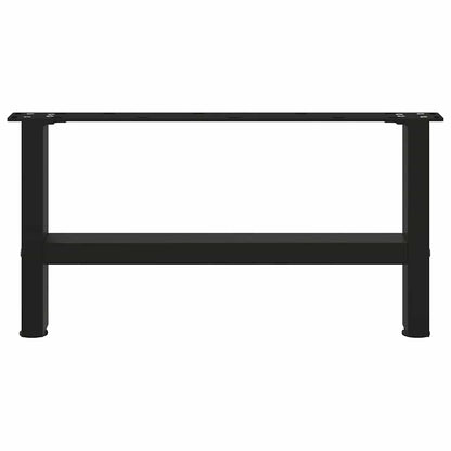 Black Steel Coffee Table Legs 2pcs, 70x(30-31)cm Sturdy Design