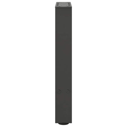 Anthracite Steel Coffee Table Legs, Set of 2, Adjustable 28x(42-43) cm
