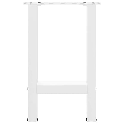 White Steel Coffee Table Legs 2pcs 38x(42-43)cm