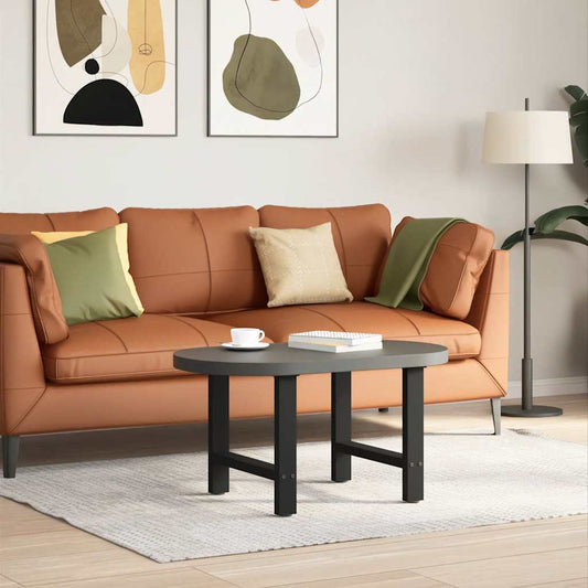 Black Steel Coffee Table Legs 2 pcs, Adjustable 50x(42-43) cm
