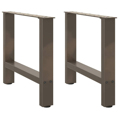 Natural Steel Coffee Table Legs, 2 Pcs, Adjustable 50x42-43 cm