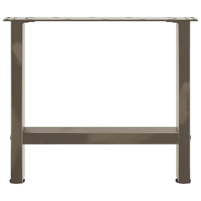 Natural Steel Coffee Table Legs, 2 Pcs, Adjustable 50x42-43 cm