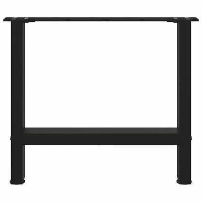 Black Steel Coffee Table Legs 2 pcs, 60x(42-43) cm