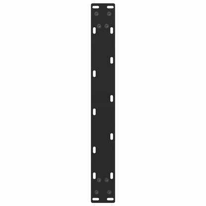 Black Steel Coffee Table Legs 2 pcs, 60x(42-43) cm