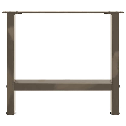 Natural Steel Coffee Table Legs - Set of 2, Adjustable 60x(42-43) cm